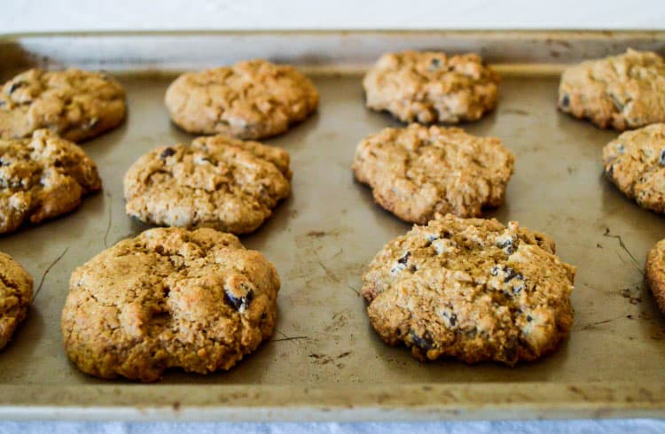 Pumpkin Spice Whole Wheat Chocolate Chip Cookies
