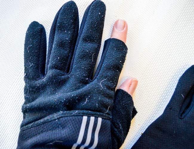 How to make fingerless running gloves