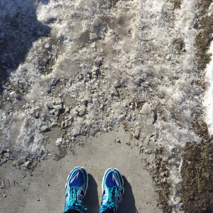 Discipline and consistency mean getting out there in less than ideal conditions