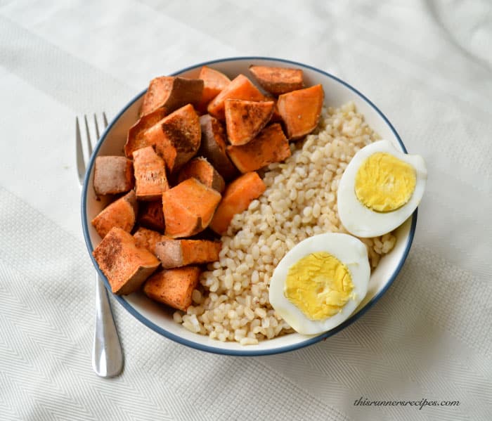 Gluten Free Vegetarian Sweet Potato Brown Rice Bowl