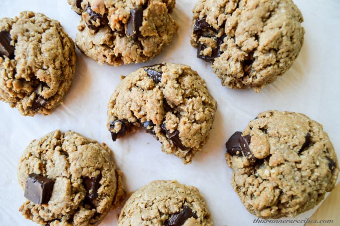 No Butter Peanut Butter Chocolate Chip Cookies