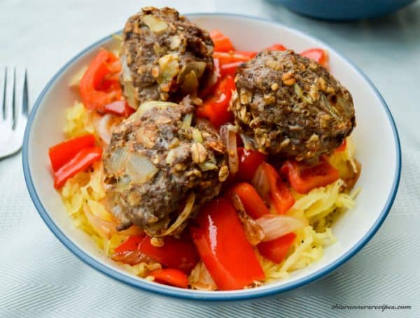 Gluten free Spaghetti Squash and Meatballs