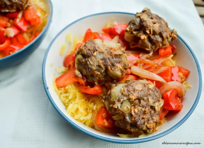 Iron Rich, Dairy free, Gluten free Spaghetti Squash and Meatballs {This Runner's Recipes}