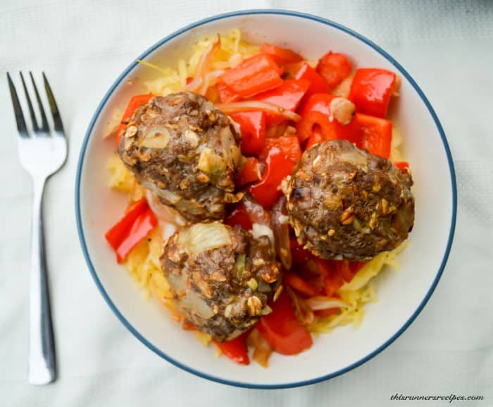 Gluten free Spaghetti Squash and Meatballs
