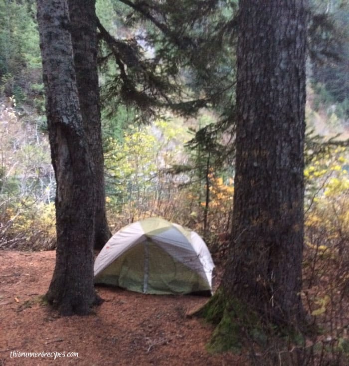 Camping at Annette Lake in the Cascades in Washington