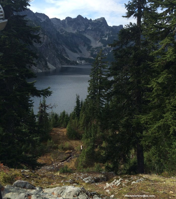 Hiking at Snow Lake in the Washington Cascades