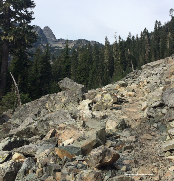 Hiking at Snow Lake in the Washington Cascades