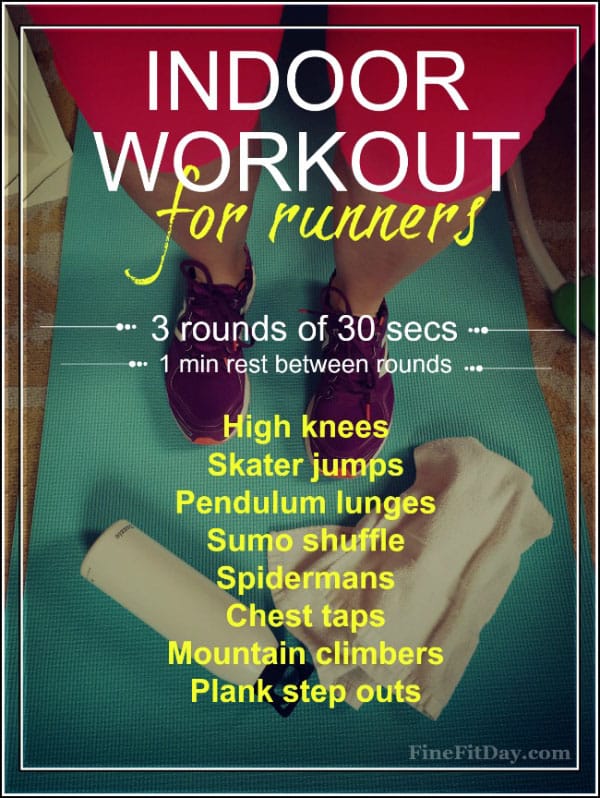 Check out these 6 indoor workouts for runners the next time you need a quick sweat session while stuck inside.