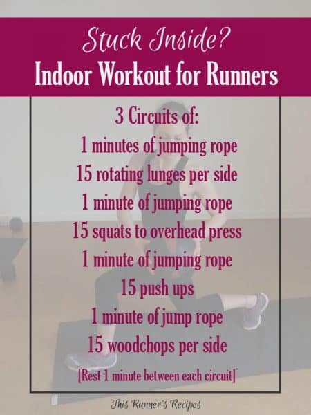 Check out these 6 indoor workouts for runners the next time you need a quick sweat session while stuck inside.