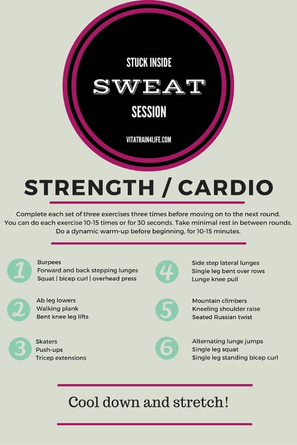 Check out these 6 indoor workouts for runners the next time you need a quick sweat session while stuck inside.