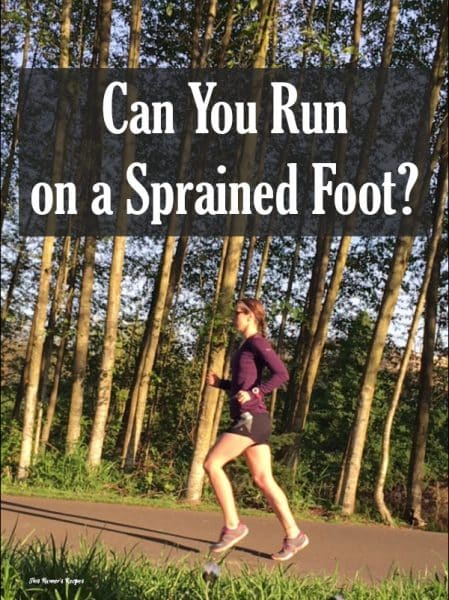 Can You Run on a Sprained Foot?