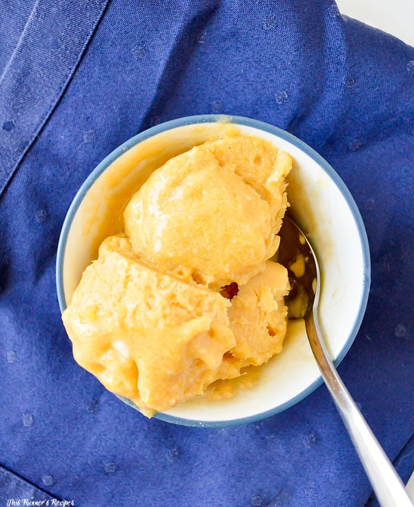 Dairy Free Mango Sorbet #mangos #fitfluential #ad