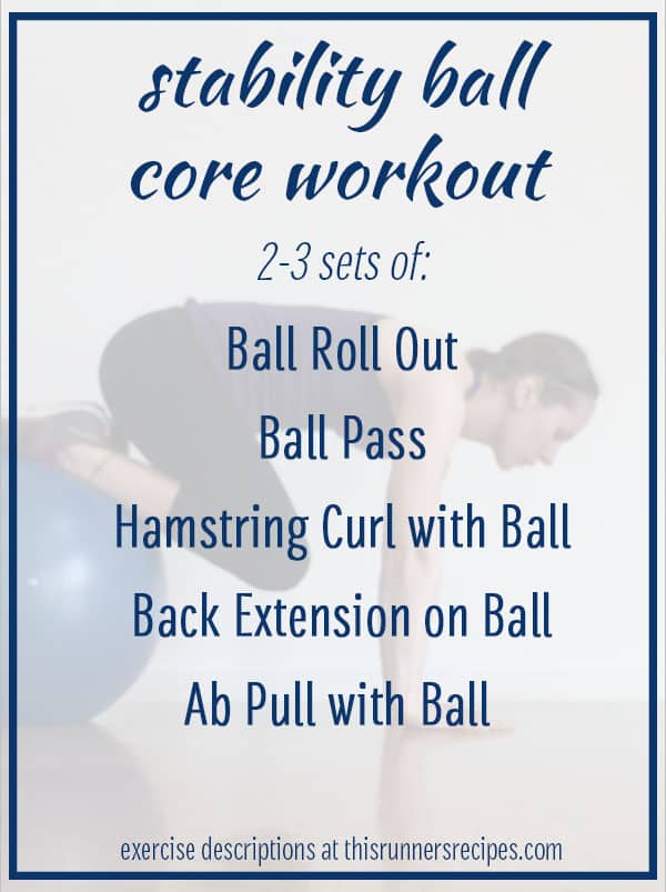 Stability Ball Core Workout: 5 Stability Exercises to Strengthen Your Core for Faster Running