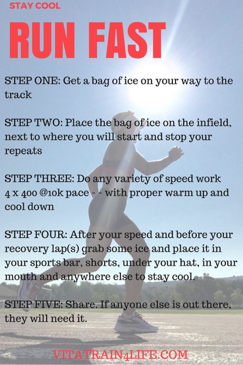 6 Speed Workouts for Runners: Vita Train 4 Life Stay Cool Run Fast