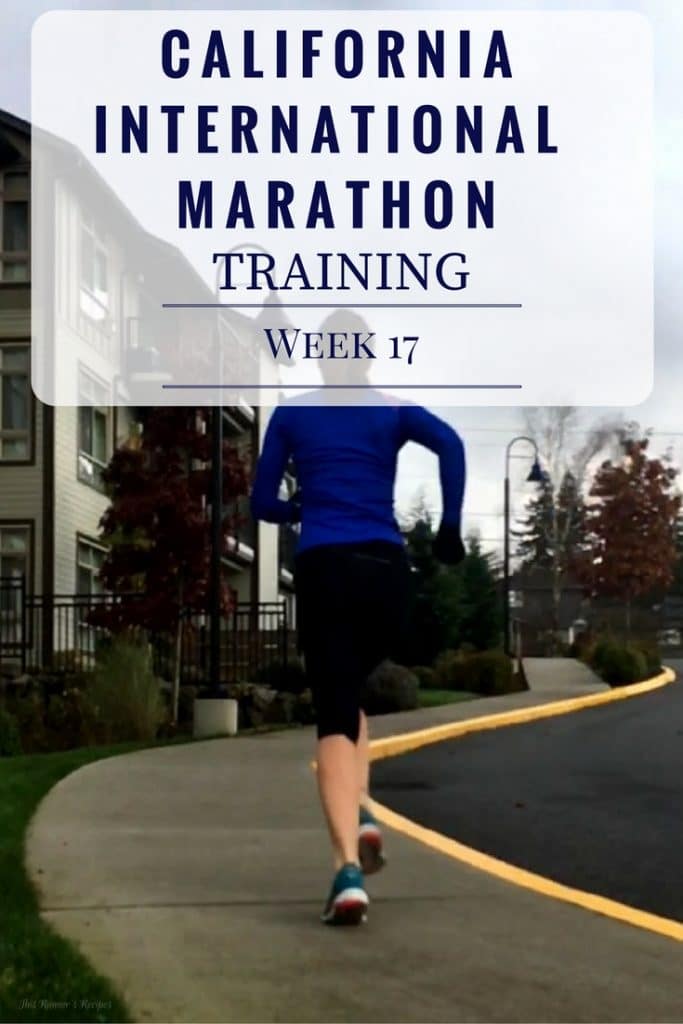 California International Marathon Week 17