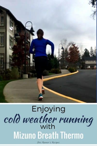 Enjoying Cold Weather Running with Mizuno Breath Thermo #BreathThermo #ad