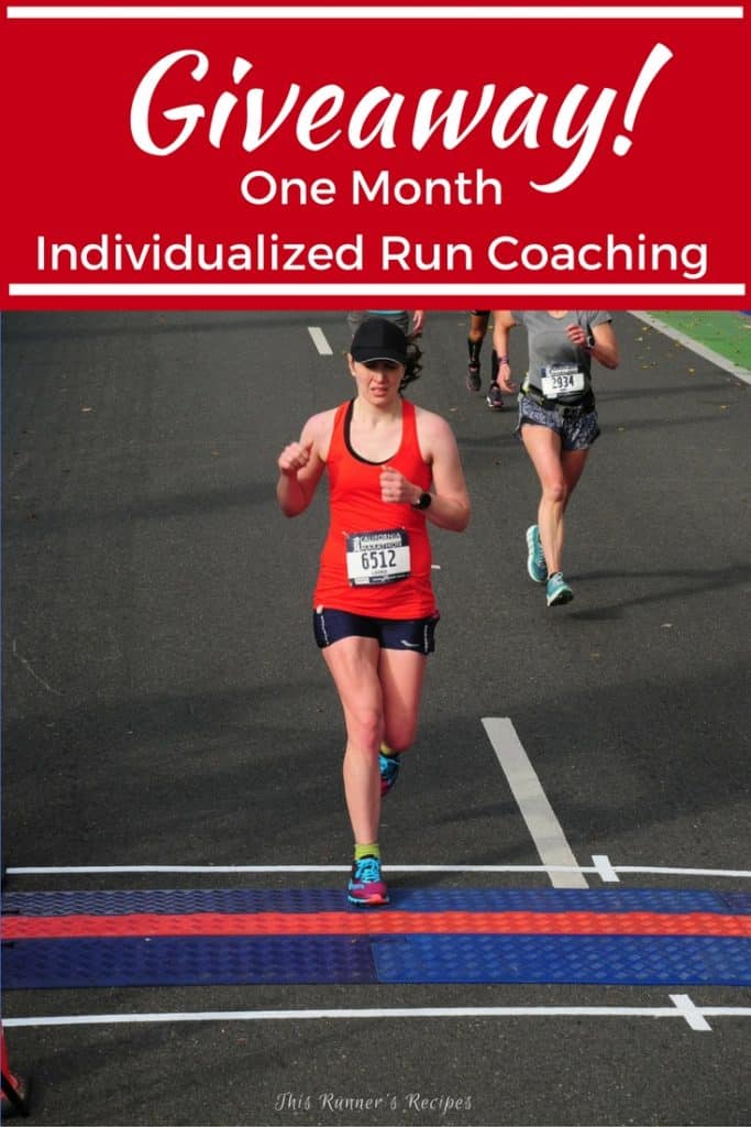 This Runner's Recipes 2017 Goals Giveaway - Win One Free Month of Individualized Run Coaching! 