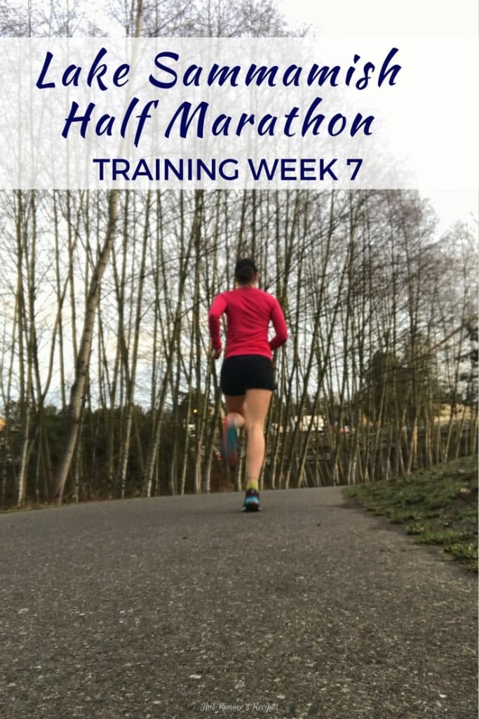 Lake Sammamish Half Marathon Training Week 7