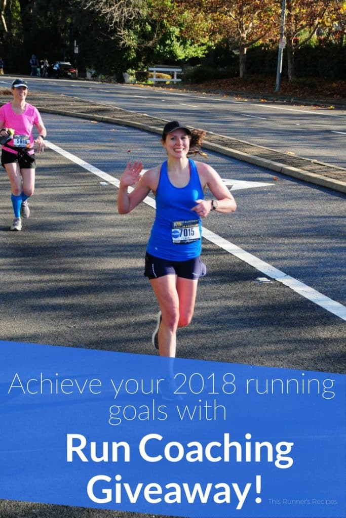 Run Coaching Giveaway - Win a free month of run coaching from This Runner's Recipes!