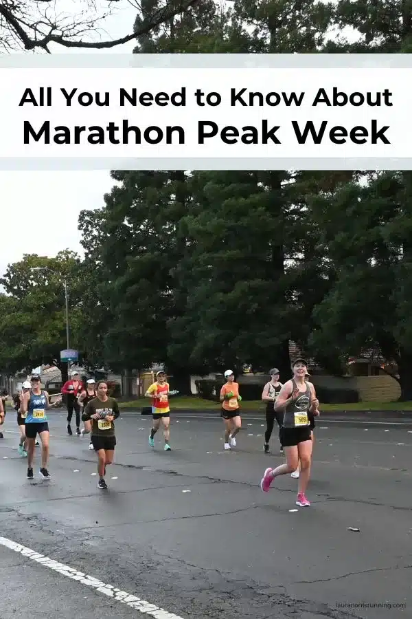 Curious about peak week during marathon training? Read the full article for more information!